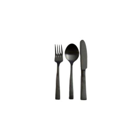 TENEDOR MESA VERDI 18/0 OVD NEGRO MATE